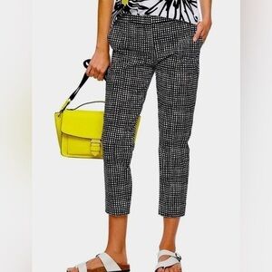 REED black and white gingham cropped pants size 10